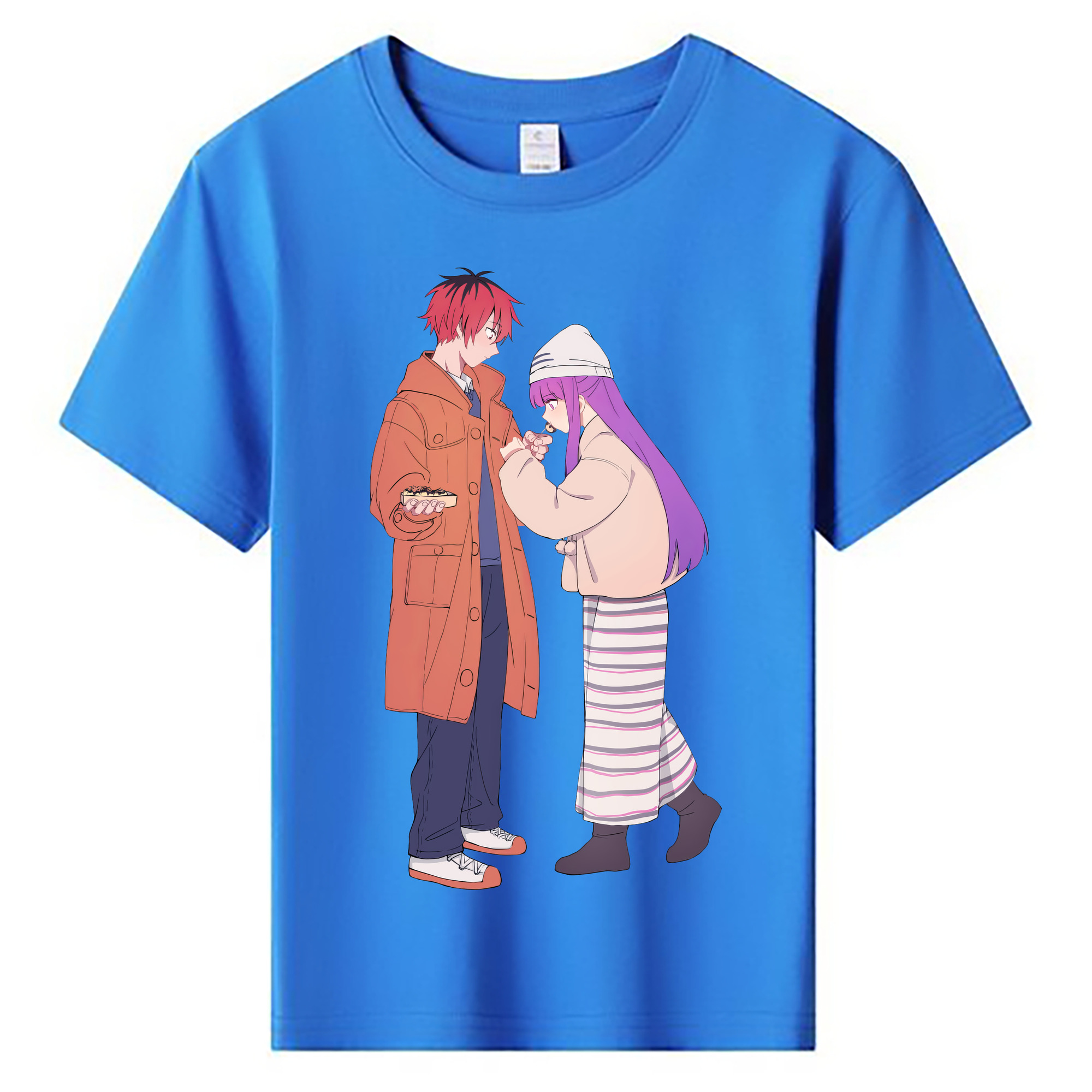 （画像用） 葬送のフリーレン Frieren 綿100％キッズTシャツ（フロントプリント）
